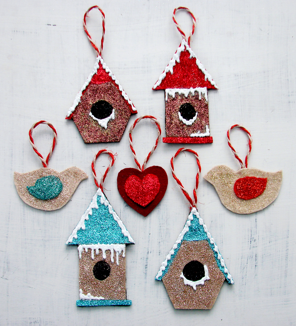 Handmade Holiday Ornaments: Swiss Chalet Birdhouse  The 