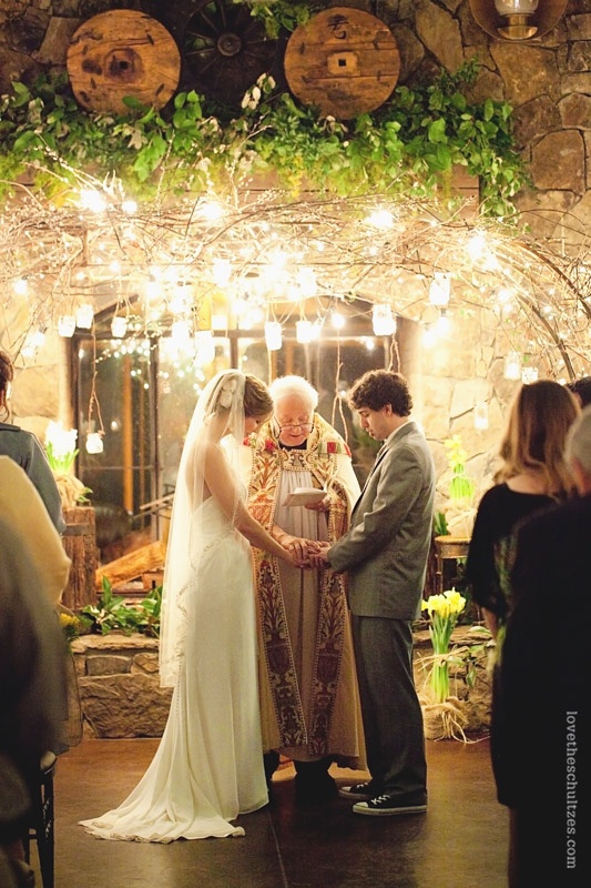 Night Time Country Wedding in Cave